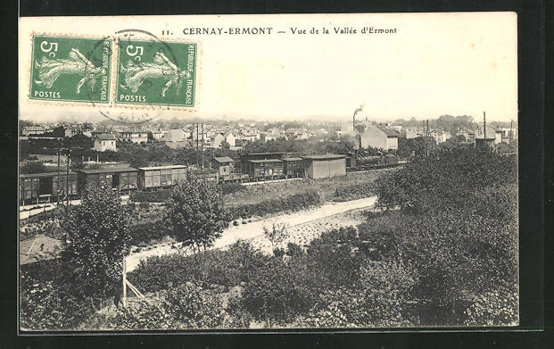 CPA Cernay-Ermont, Vue de la Vallée d´Ermont 1913