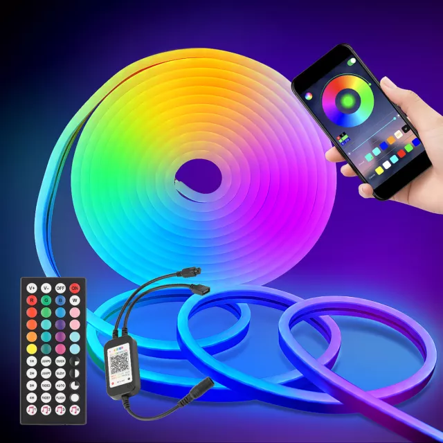 12V 2835 Neon LED Strip Streifen Flex Lichtschlauch Leiste Lichtband Innen Außen