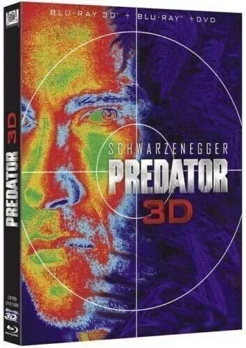 Blu Ray 3D + 2D + DVD : Predator - Arnold Schwarzenegger - NEUF