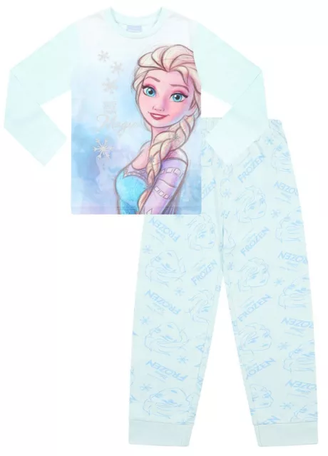 Disney Girls Elsa Frozen Make Your Own Magic Long Pyjama Set