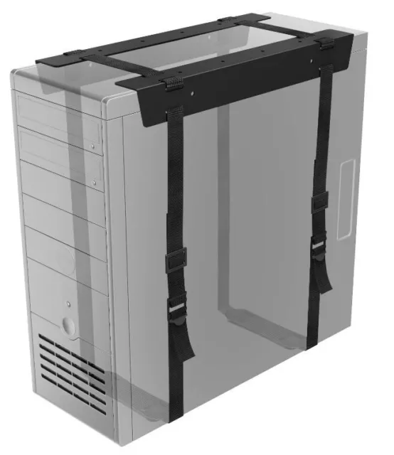 Support ventilé Cuir PU gris de PC portable gaming jusqu'à 17,3 pouces
