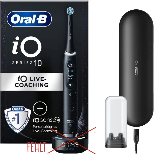 Oral-B iO Series 10, Elektrische Zahnbürste Cosmic Black