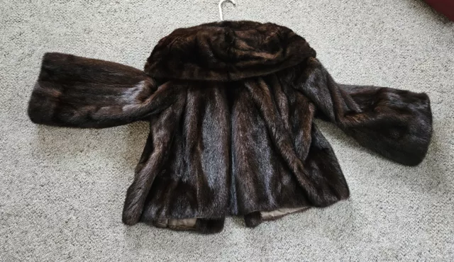 Vintage Top Quality Brown Mink Fur Jacket Designed By David Reiss 2