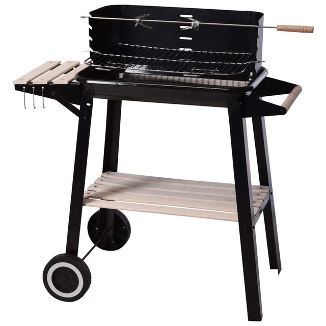 ProGarden Barbecue au charbon 86,5 cm Noir ProGarden