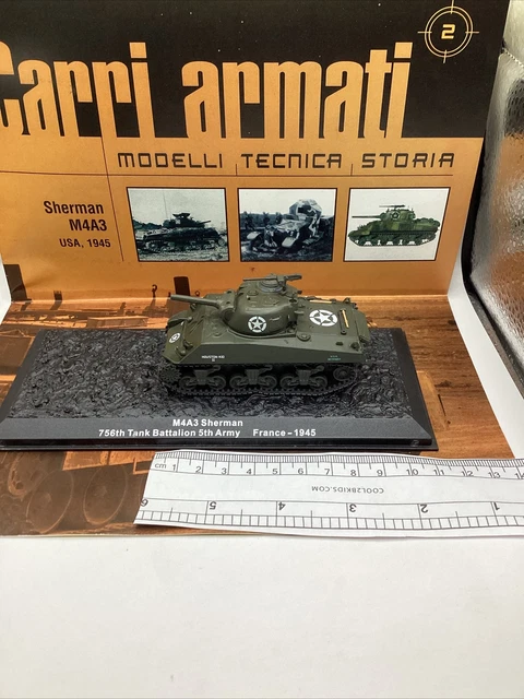 1/72, M4A3 Sherman (105), 756th Tank Battalion 5th Army 1945. Diecast Model