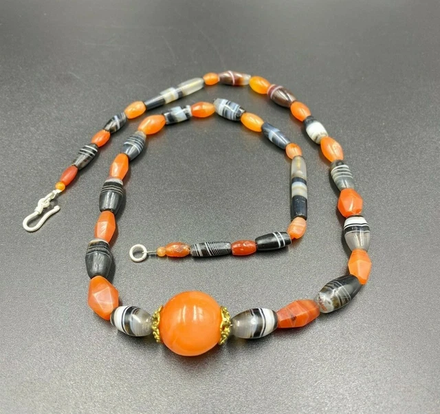 old agate beads from south east Asian countries