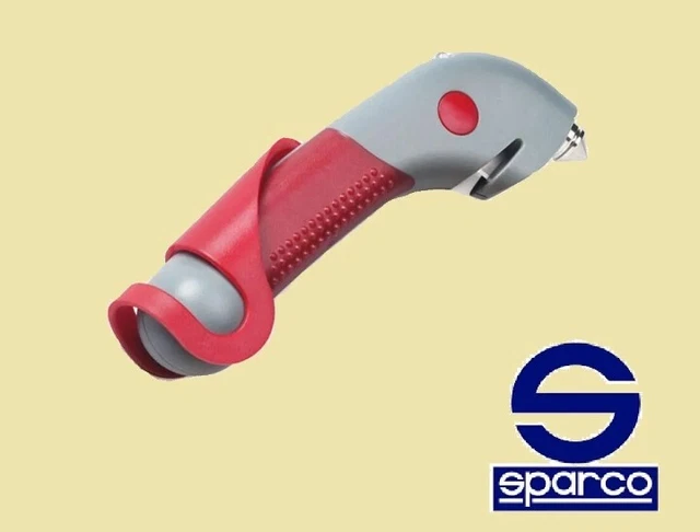 Sparco 01615 Martelletto Tagliacinture Con Luce Tipo Professionale