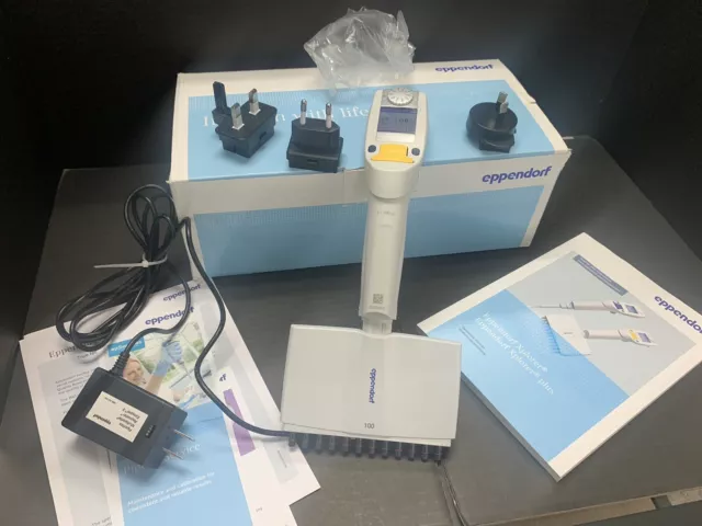 Eppendorf Xplorer Plus Electronic Pipette 12-Channel 5 - 100 uL In Excellent Con