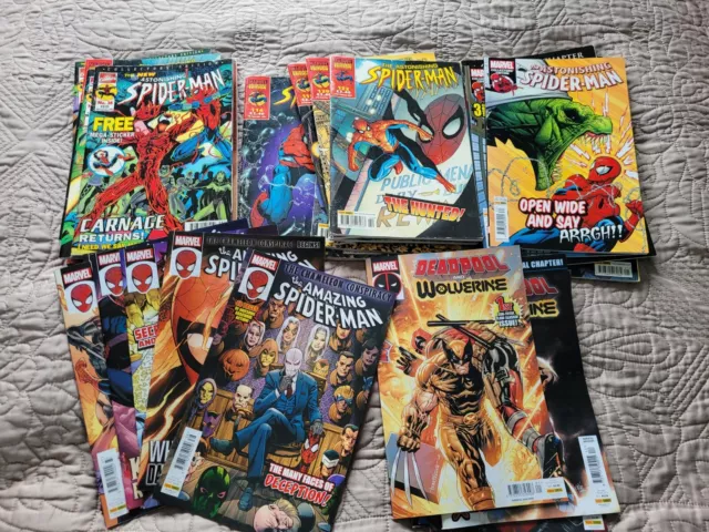 Astonishing/Amazing Spider-Man + Deadpool/Wolverine - 31 Comics Marvel Panini Uk