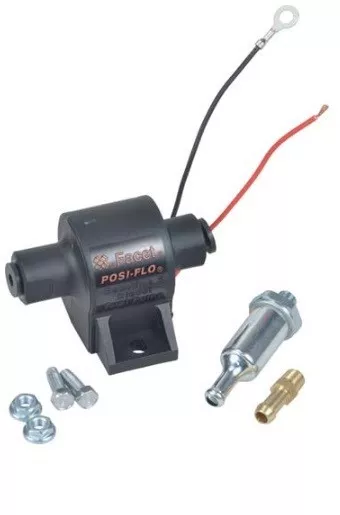 New 12V Facet Posi-Flo Solid State Fuel Pump Kit Carbureted Engines Facet 60104