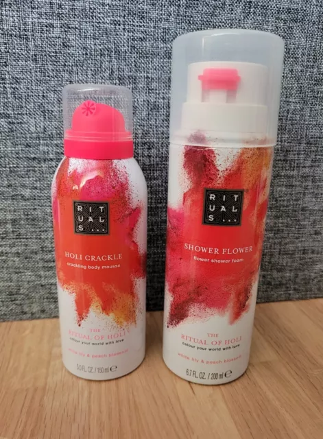 Ritual of Holi Shower Flower Foam Lily & Peach & Crackling Body Mousse