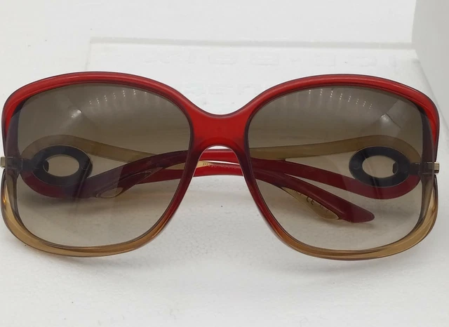 Dior Volute 2 60Rcc 61 16 120 Optyl Red Honey Sunglasses Nwot