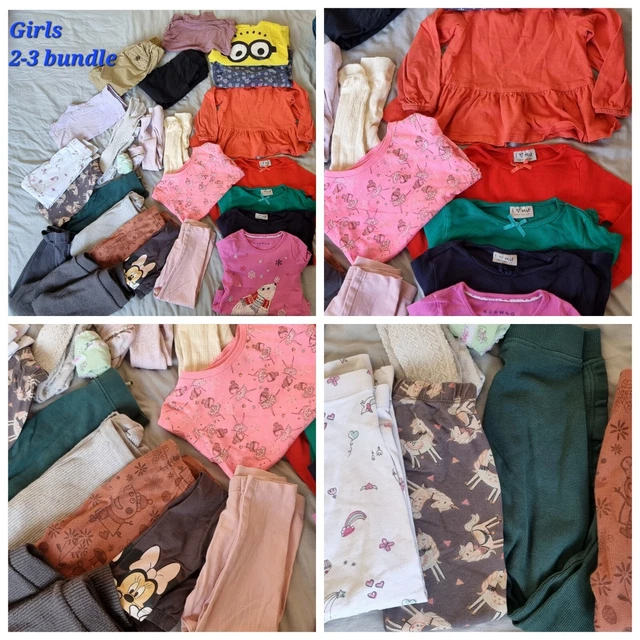 Bundle Of Girls Clothes - Aged 3-4 Years 25 Items. Tops ,leggings, Tights, Short