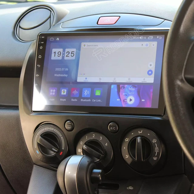 For Mazda 2 2007-2013 Apple CarPlay Android 15 Car Stereo Radio Screen GPS WiFi