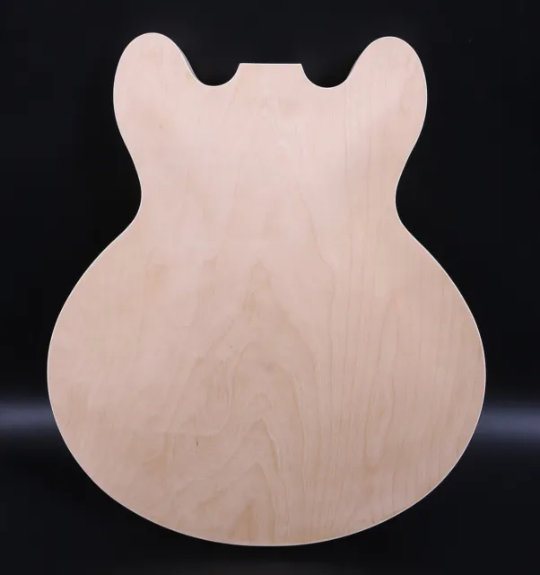 DIY Semi-Hollow Electric Guitar Body Multi-layer Solid wood Arched top 335 style 2