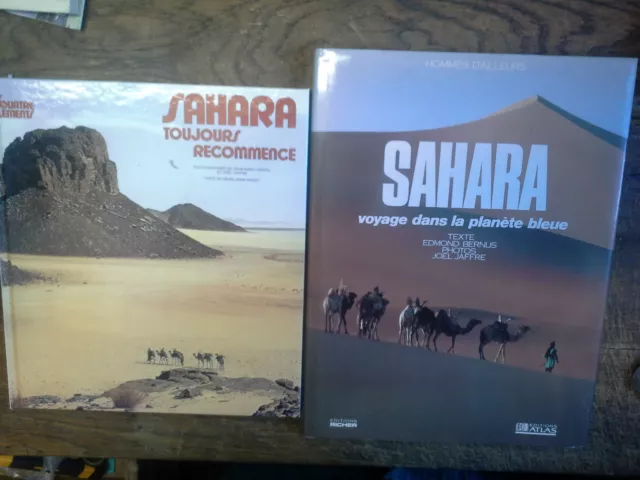 Lote 2 Libros Sahara Toujours Otra Vez + Sahara Viaje En La Planeta Bleue