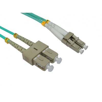 TPFNet 1m Câble Réseau Fibre Optique OM3 St/LC Duplex Multimode 50/125µm 