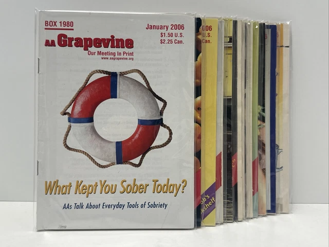 Anonymous Magazine 2006 AA GRAPEVINE Alcoholics Anonymous Magazines Complete Collection £ ...