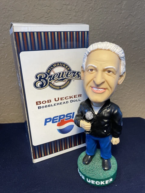 Bob Uecker Bobblehead Milwaukee Brewers NIB 2001 SGA