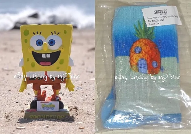 Brooklyn Cyclones Sga Spongebob Squarepants Bobblehead & Socks Nickelodeon Mets