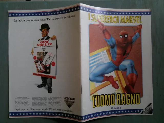 SUPEREROI MARVEL FONIT CETRA 1 Uomo Ragno Spider-Man VHS CON FASCICOLO! RARO