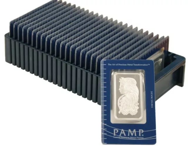 Pamp Suisse Swiss Gold Storage Box 25 Pcs Bullion Bars