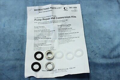 Graco Graco 239-872 Throat Packing Kit For High Flow Pump Leather & Polyethylene New 