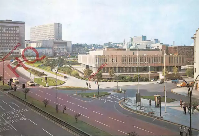 Picture Postcard~ Bradford, Law Courts and Central Library [Walter Scott] Cy 562