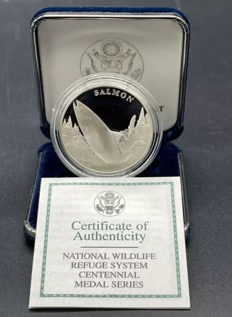 2003-P National Wildlife Refuge System Centennial Medal 90% Silver Box / COA OGP