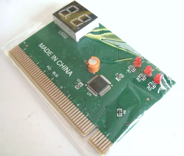 Carte PCI Testeur analyseur diagnostic PC / PCI Analyzer tester card for PC