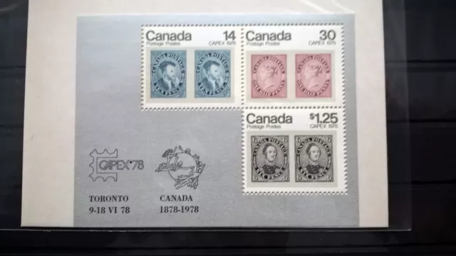 Kanada 1978 Block Briefmarkenausstellung Capex postfrisch