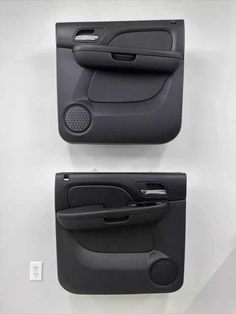 2007-2010 Chevy Avalanche Suburban GMC Yukon Set Of Rear Door Panels OEM Black