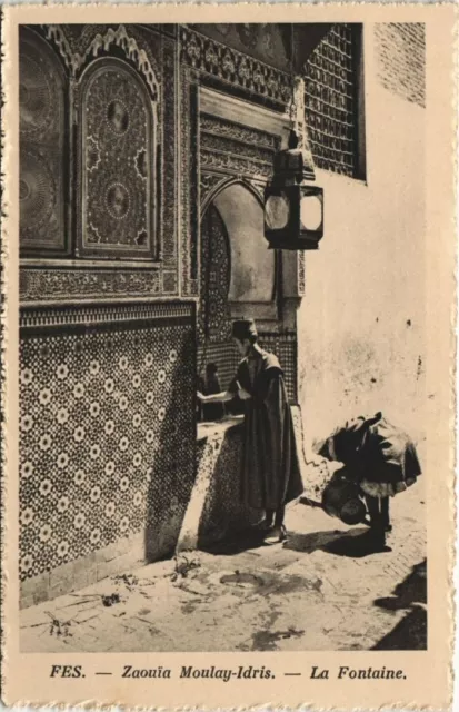 CPA AK MAROC FEZ Zaouia MOULAY-Idris La Fontaine (10358)