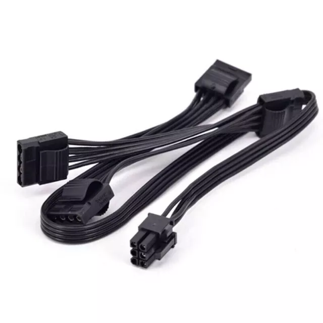 6Pin To 4Pin Molex Modular Power Supply Cable For CORSAIR RM1000X RM850X Modular