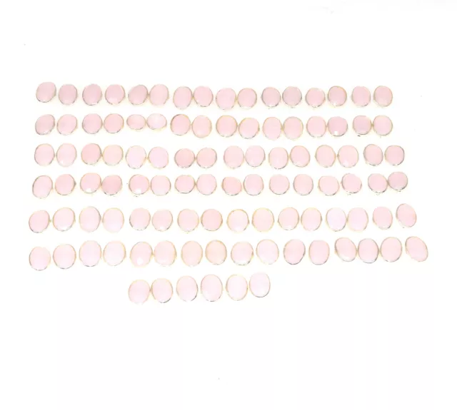 Wholesale 51Pr 925 Solid Sterling Silver Pink Rose Quartz Stud Earring Lot A235