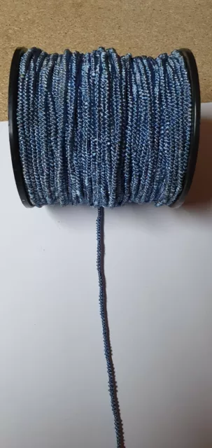 S8 Bastelschnur blau Länge unbekannt aber reichlich Meter