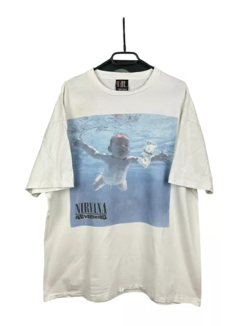 VINTAGE 1992 NIRVANA Nevermind Giant Tag XL Tee T-Shirt Kurt Cobain