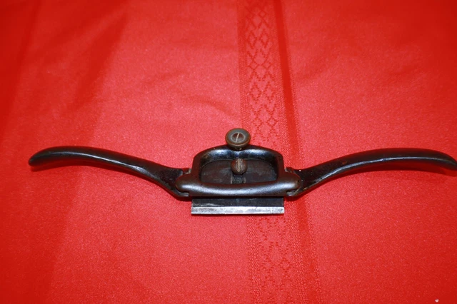 1858 BAILEY PATENT STANLEY No. 53 ADJUSTABLE SPOKE SHAVE-ANTIQUE HAND TOOL-PLANE 2