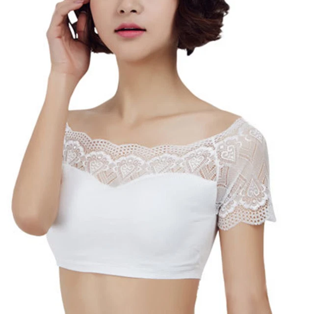 Base Cime Colturali Camicetta Con Top Corto Reggiseno Imbottito
