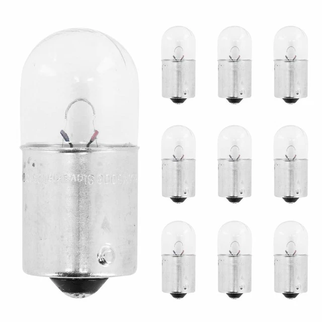 Pack 10 Ampoules P21W BA15S - 12V Halogène - Pour Feu Stop, Arrière, Recul - Auto, Moto, Remorque