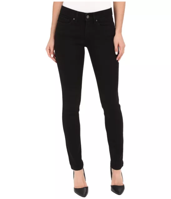 NWT Levi's Women's 711 Skinny Jeans 8611350 - 2 Short - Soft Black Size 26x28