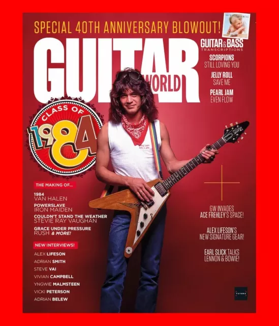 GUITAR WORLD MAGAZINE MAY 2024 CLASS OF 1984 EDDIE VAN HALEN 40th