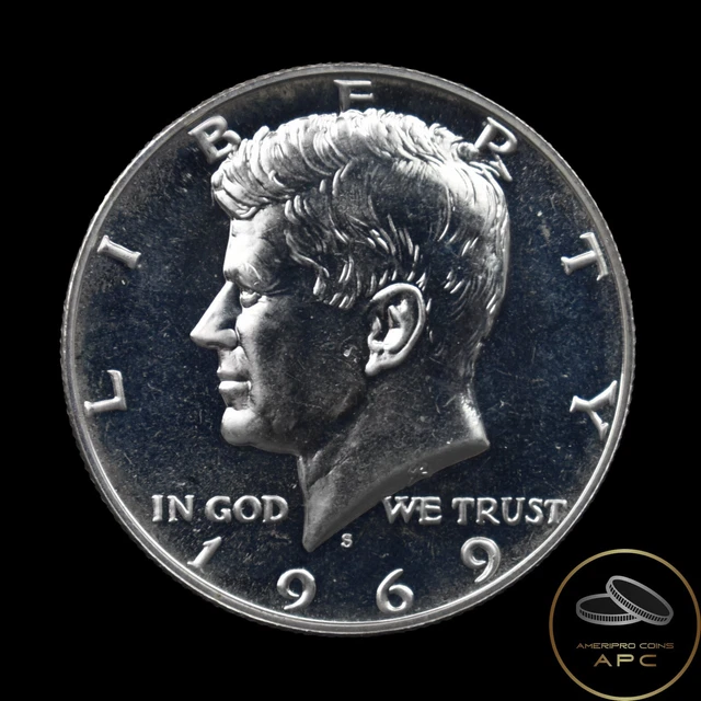 1969 S Kennedy Half Dollar High Grade Proof From Mint Set+++