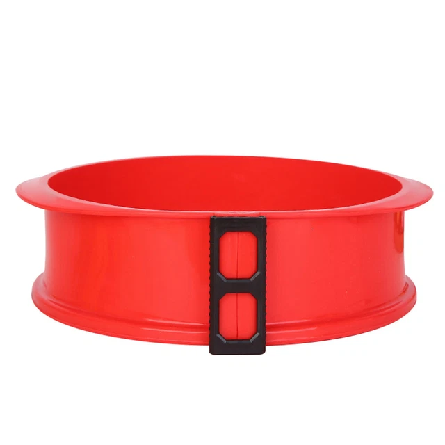1 pz padella in silicone con base in vetro strumento stampo per cheesecake (colore casuale)