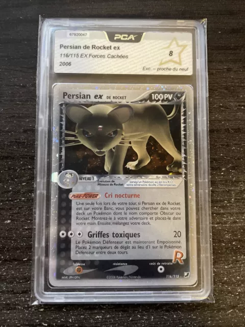Persian Ex - Pokemon 116/115 Ex Hidden Forces Pca 8 Close To New Fr