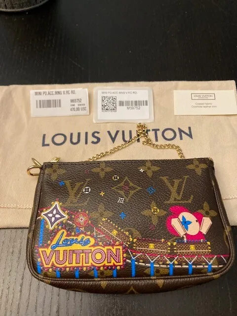 Louis Vuitton, Accessories, Louis Vuitton 222 Vivienne Holiday Animation  Mini Pochette Korea