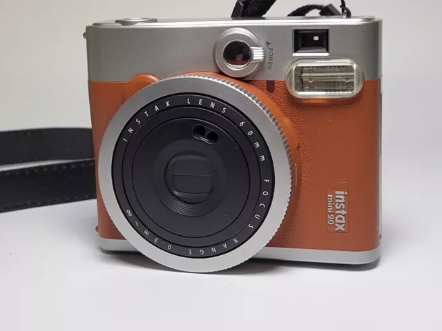 Fujifilm Instax Mini 90 Neo Classic Brown Built-in Flash Instant Film Camera