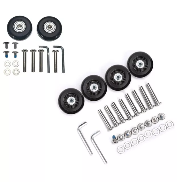Replacement Wheel Roller Bearing Hardware Repair Kit Rubber Caster 45x18/70x24mm