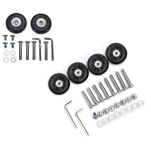 Replacement Wheel Roller Bearing Hardware Repair Kit Rubber Caster 45x18/70x24mm
