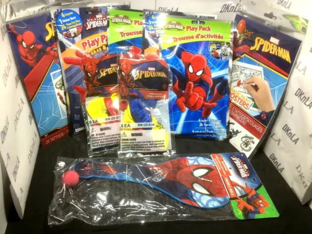 "Spiderman" Birthday Party Supplies, Balloons, Party Play Packs, Tattoos, Cards